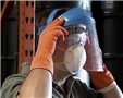 A worker who made the choice to stay safe and wear the proper PPE to avoid workplace injuries 