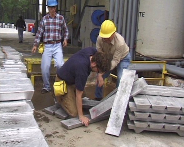 A worker suffering from a heat-related illness or heat stress while working in a hot environment