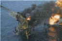 The Piper Alpha oil platform in the North Sea after the spiral to disaster which claimed 167 lives