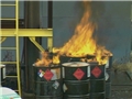 An example of a dangerous workplace fire that was preventable involving some chemical barrels
